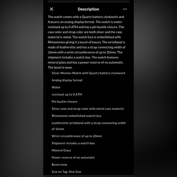 NWT Black Label Juicy Couture Watch in Stainless Silver w Rhinestone Accents - Picture 10 of 11